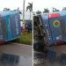 Ônibus tomba e deixa passageiros feridos na BR 324