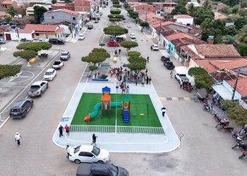 Queimadas I – Espanta Gado recebe obras de pavimentação e parque infantil