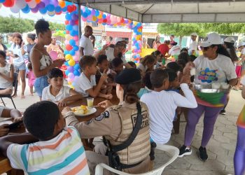 Coité – Polícia Militar participa do Dia das Crianças em Boa Vista com o Projeto Ação Criança e leva alegria a mais de 270 pequenos