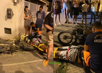 Colisão entre motos – Mais um acidente em área urbana de Riachão do Jacuípe deixa um ferido