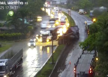 PRF na Bahia alerta para aumento de sinistros de trânsito em razão das fortes chuvas e reforça cuidados na direção veicular