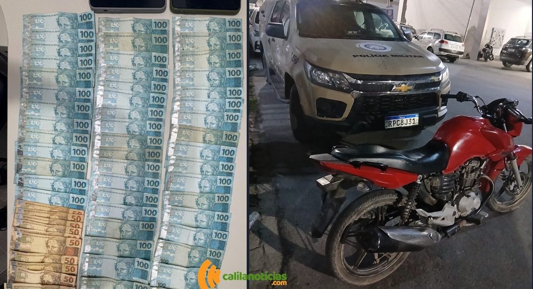 Dupla é presa em flagrante ao tentar extorquir R$ 5,3 mil de auxiliar de cozinha por moto furtada em Coité