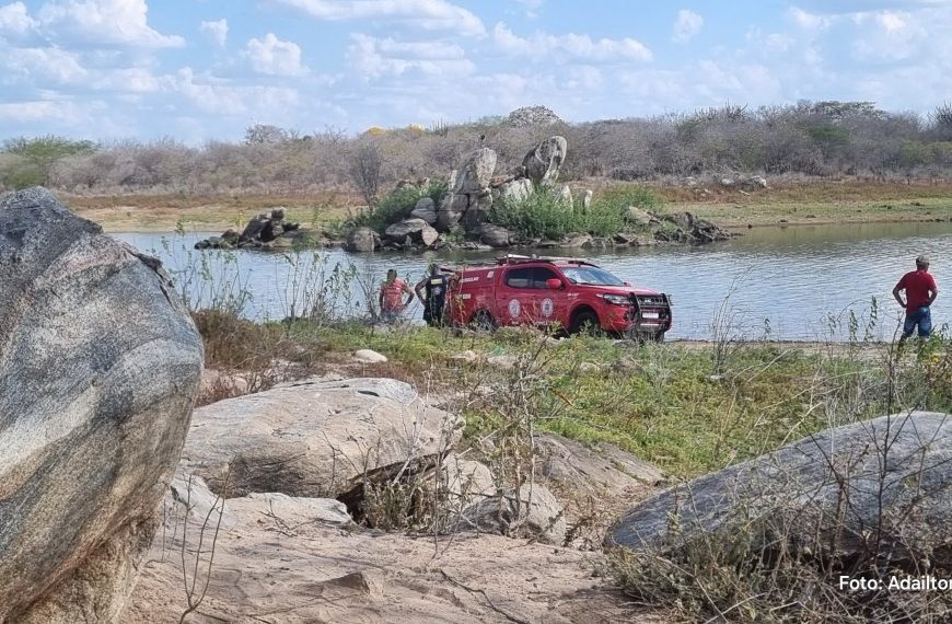 Jovem de 19 anos morre afogado no Açude do Rodeadouro; corpo foi encontrado na tarde de domingo