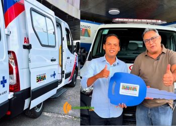 Deputado Luciano Araújo entrega nova ambulância para reforçar a frota da saúde de Conceição do Coité