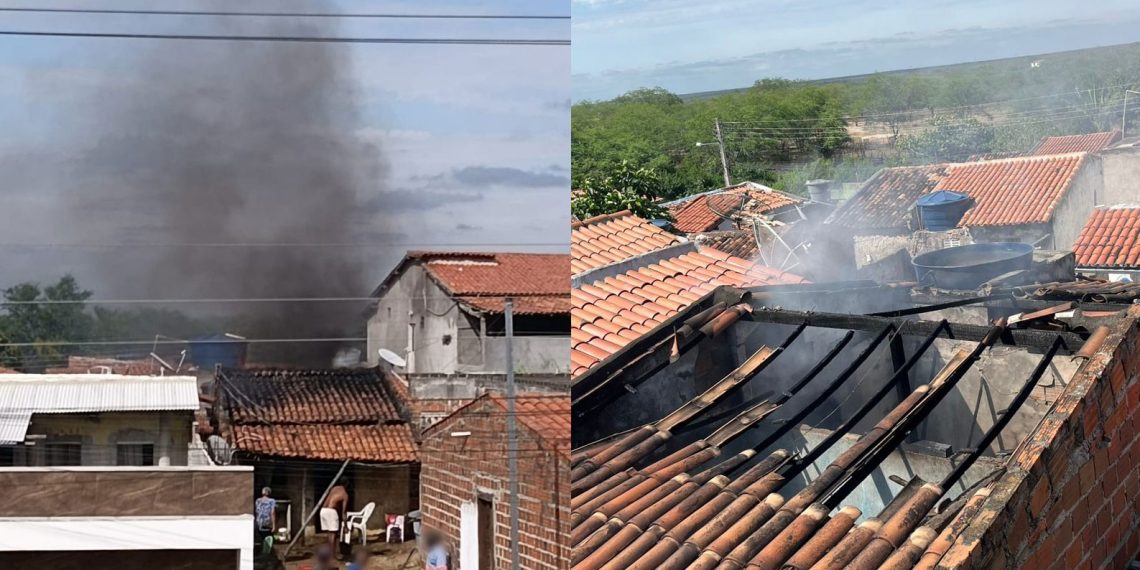 Homem em surto psicótico ateia fogo em sofá e parte da casa é destruída