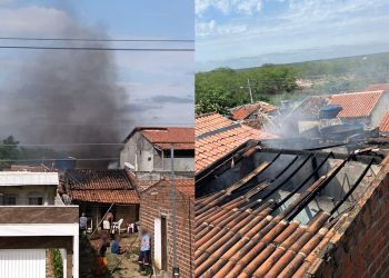 Homem em surto psicótico ateia fogo em sofá e parte da casa é destruída