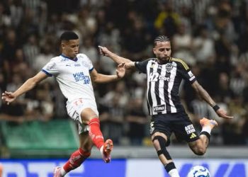 Bahia tem zagueiro expulso no segundo tempo e sofre 3 a 0 do Atlético Mineiro na Arena MRV