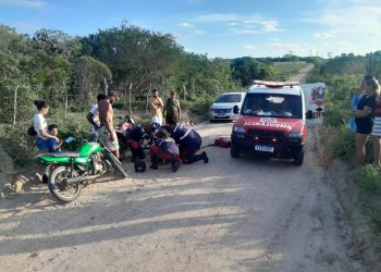 Águia Resgate presta socorro a duas vítimas de acidentes envolvendo motocicletas em estradas vicinais de Coité