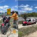 Motociclista colide em fundo de carro e fica ferido na BA 120