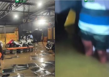 Volume de chuva em poucas horas provoca transtornos em Araci