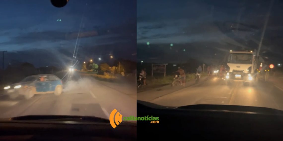 Imprudência quase resulta em novas colisões enquanto brigadistas se deslocavam para atendendimento à vítima na BR-324