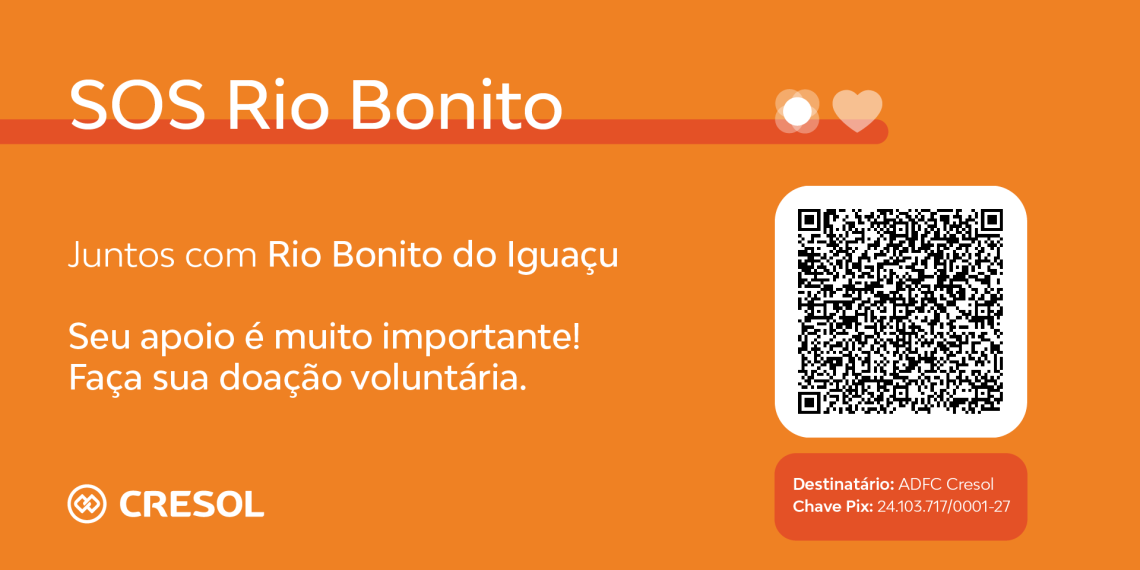 Cresol mobiliza apoio à comunidade de Rio Bonito do Iguaçu