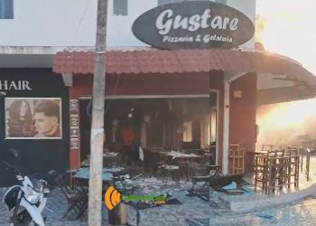 Explosão por vazamento de gás destrói pizzaria tradicional em Caldas do Jorro e deixa feridos