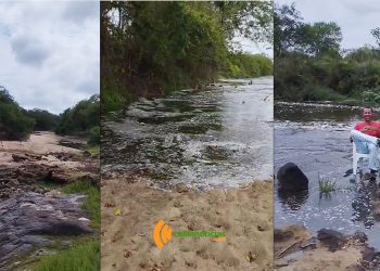 Vídeo – Ansioso, cidadão monitora à chegada das águas do rio Jacuípe em Barreiros.”Um espetáculo da natureza”
