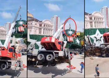 AM – Trabalhador morre após guindaste tombar durante montagem de árvore de Natal em Manaus