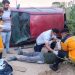 Homem fica ferido após carro tombar na estrada de Aroeira