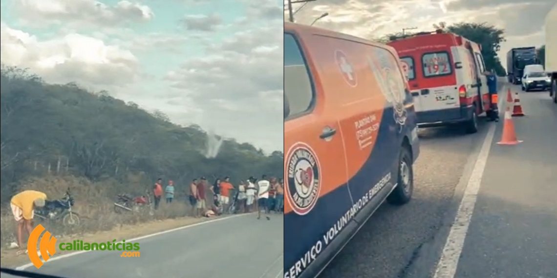 Motociclista é transferido em estado gravíssimo após sofrer acidente de moto na BA 120