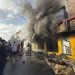 Loja é destruida após incêndio no centro de Santaluz