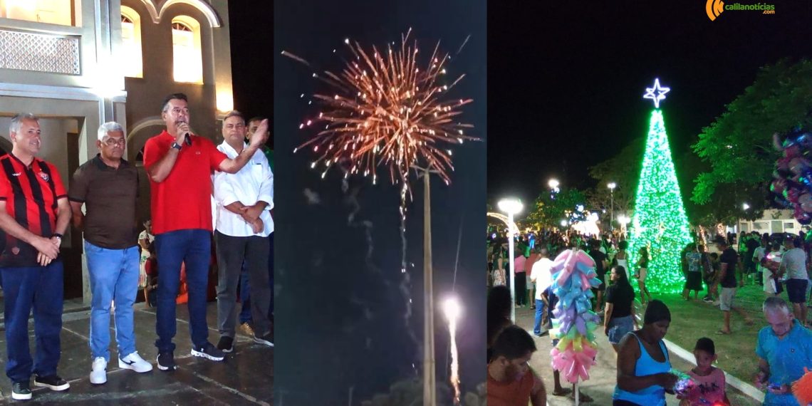 São Domingos I – Prefeito Ilario Carneiro lança o Natal de Luz e Esperança com acendimento das luzes da Praça da Matriz