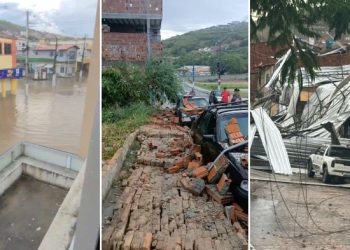 Chuva e ventania causam transtornos, prejuízos e alagamentos em Jacobina