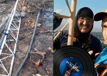 PA – Torre desaba e provoca morte de dois homens que desmontavam o equipamento desativado (veja o vídeo)