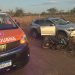 Colisão entre carro e motocicleta deixa três feridos na região do povoado São João