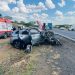 Quatro pessoas ficam feridas em colisão grave na BR-116