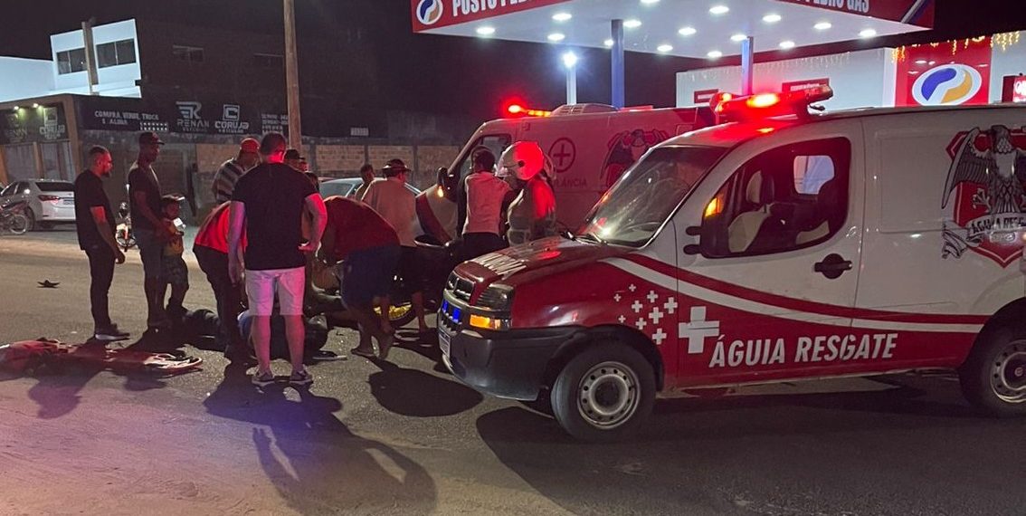 Colisão de motos deixa dois feridos na BA 120, saída Coité – Retirolândia