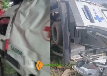 Prefeitura de Andorinha registra capotamento de duas ambulancias em apenas 4 dias; um dos motoristas foi socorrido em estado grave