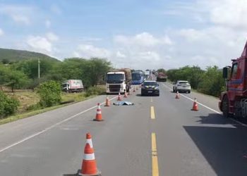 Jovem morre atropelada ao tentar saquear carga na BR-116