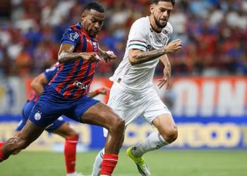 Em jogo movimentado na Fonte Nova, Bahia e Fluminense empatam pelo Brasileirão