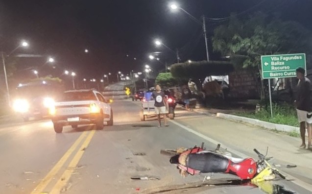 Agente de saúde morre em colisão envolvendo carro e moto