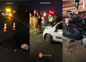 Três acidentes com mortes em sequência marcam noite de sábado na BA-120