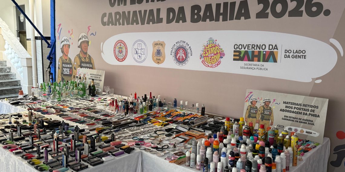 Salvador – Polícia Militar já impediu a entrada de 6.699 objetos proibidos nos portais do Carnaval