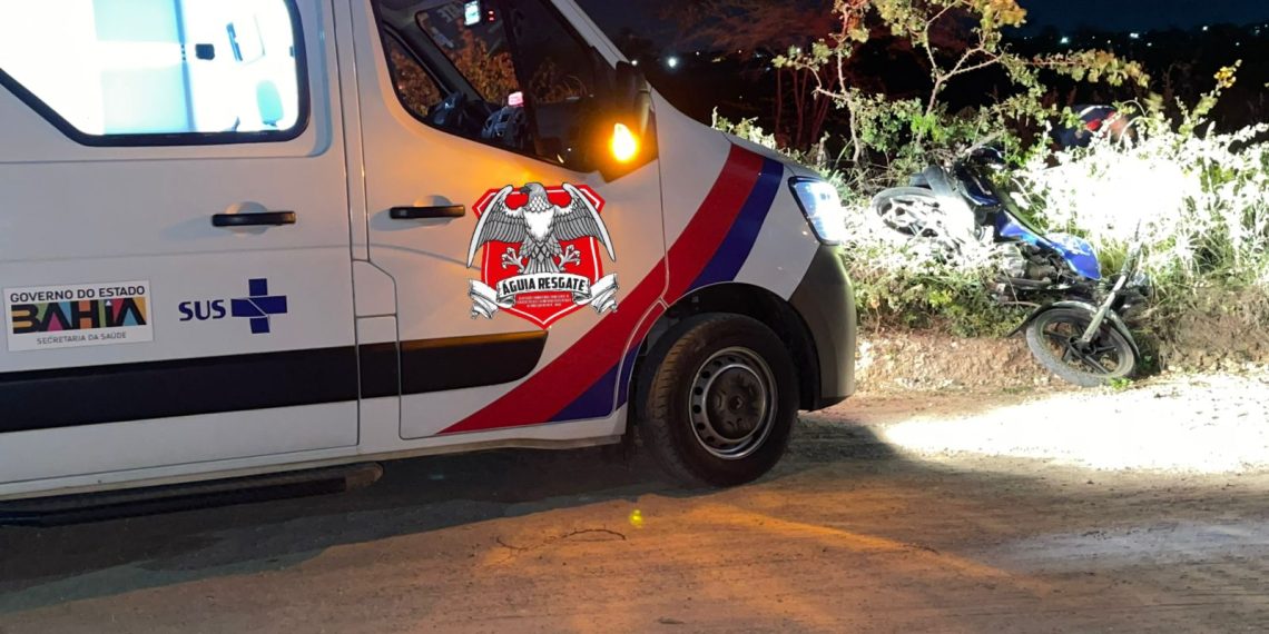 Motociclista fica ferido após perder controle do veículo na estrada de Aroeira