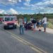 Mulher e filha ficam feridas em acidente envolvendo motocicleta na BA 120
