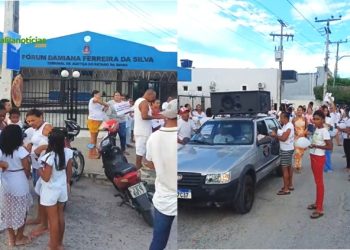 Cansanção: familiares e amigos realizam manifestação e cobram respostas sobre desaparecimento de jovem que saiu para vender moto