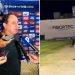 Torre de refletores desaba no Estádio Adauto Moraes durante entrevista de Rogério Ceni após Juazeirense x Bahia