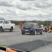 Casal fica ferido após colisão entre moto e carro na BR-324, no contorno de Pé de Serra