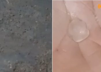 Território do sisal – Chuva com trovões e relâmpagos chegam a cidades da região e granizo é registrado em Valente