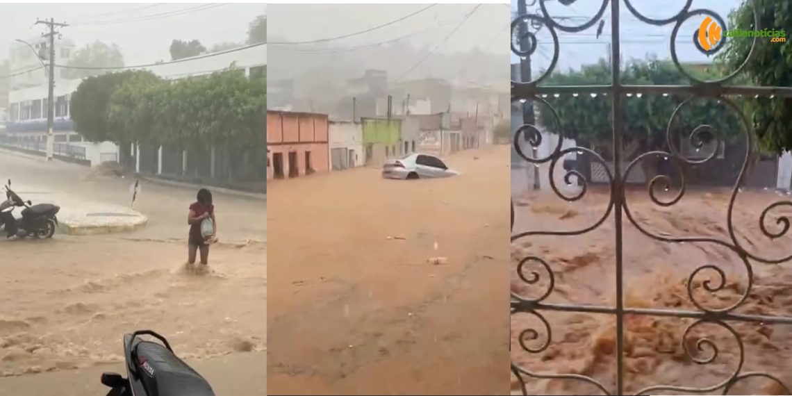 Forte temporal provoca alagamentos, invade casas e atinge hospital em Cícero Dantas