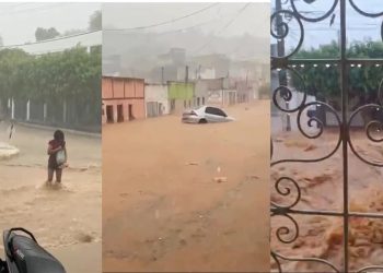 Forte temporal provoca alagamentos, invade casas e atinge hospital em Cícero Dantas