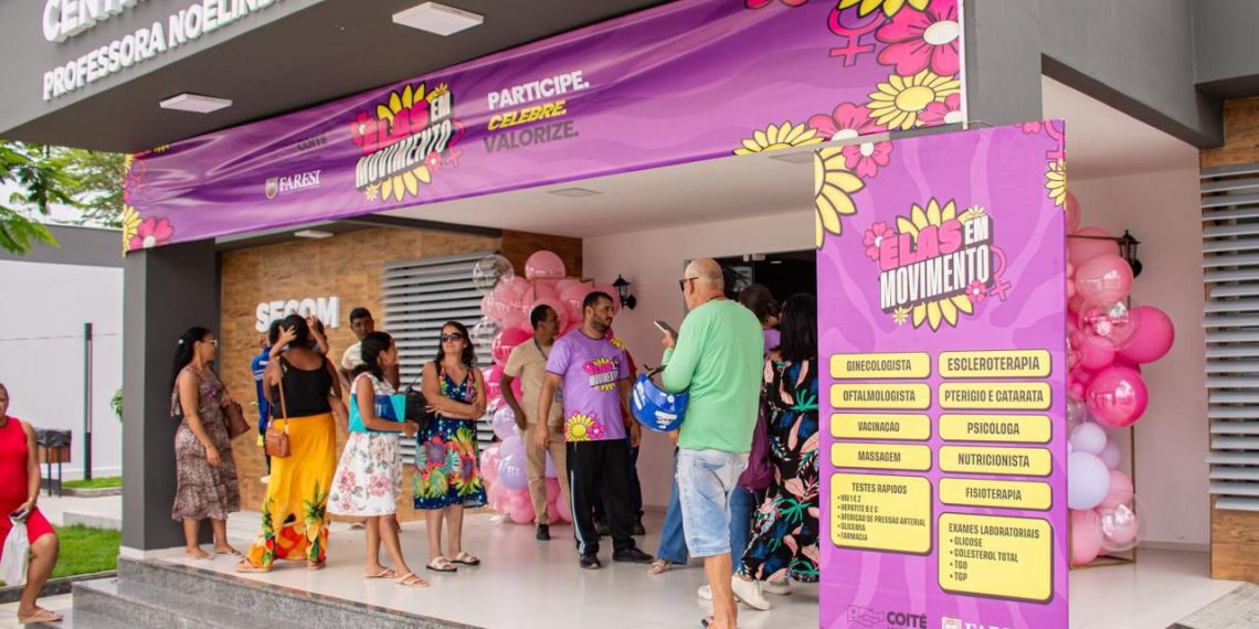 Ação “Elas em Movimento” oferece serviços gratuitos para mulheres em Coité; programação segue até domingo
